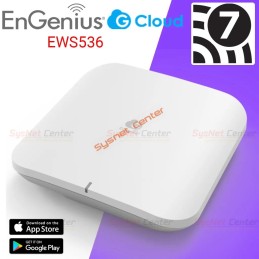 ECW536 EnGenius Cloud Managed WiFi 7 4x4x4 Indoor Access Point 11.6Gbps