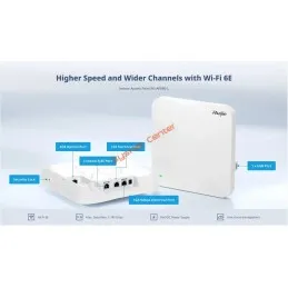 RG-AP880-L Ruijie Wireless Access Point Tri-Radio Wi-Fi 6E 4x4 MIMO 7.780Gbps