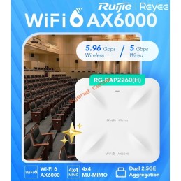 RG-RAP2260(H) Ruijie Wi-Fi 6 AX6000 4x4 MIMO High-density Multi-G Ceiling Access Point