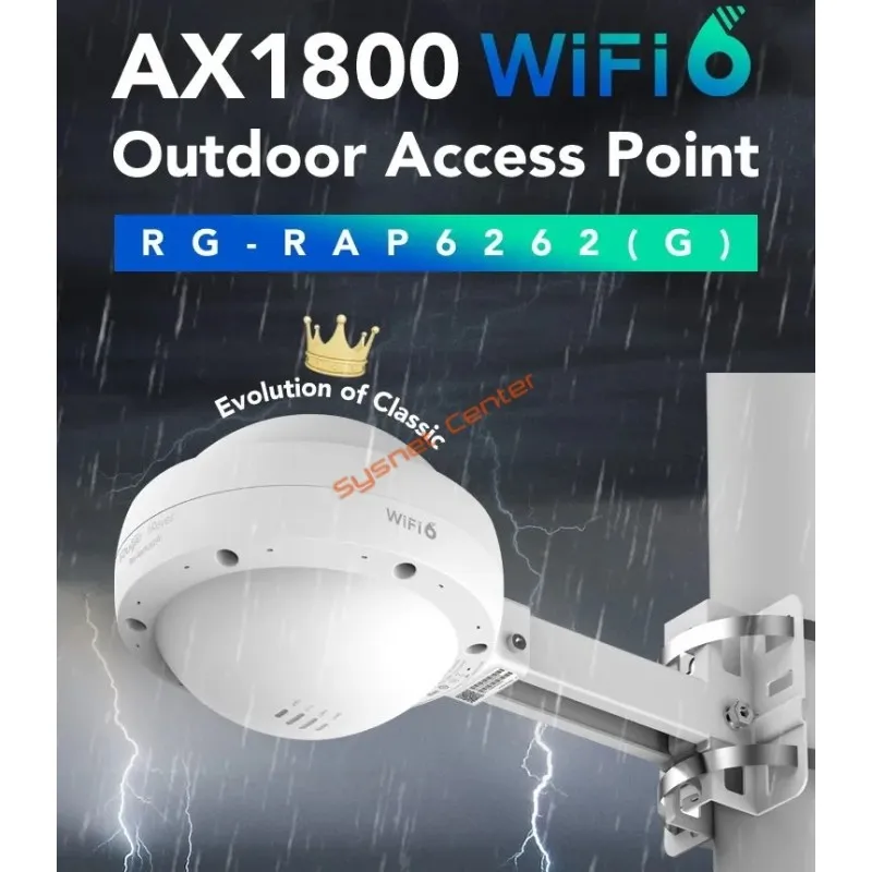 RG-RAP6262(G) Reyee Wi-Fi 6 Outdoor Wireless Access Point ax 1775Mbps, Port Gigabit