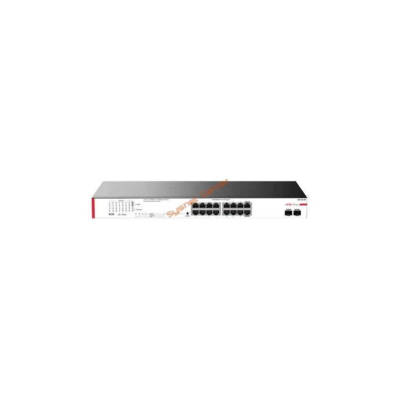 H3C Magic Switch BS218F-HP-US 18 Ports Gigabit POE Switch, 2 Port SFP, 225W