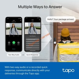 TP-LINK Tapo D230S1 Smart Battery Video Doorbell 2K 5MP Live View