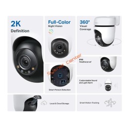 TP-LINK Tapo C510W Outdoor Pan/Tilt Security Wi-Fi Camera, 2K