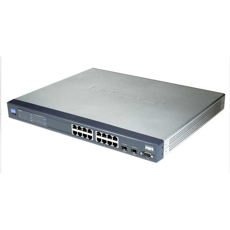 Cisco Switch Cisco SRW2016 Managed Switch 16 port Gigabit 10/100/1000Mbps, WebView