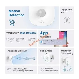 TP-LINK Tapo T100 Smart Motion Sensor อุปกรณ์ตรวจจับการเคลื่อนไหว