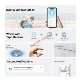 TP-LINK Tapo T110 Smart Contact Sensor อุปกรณ์ตรวจสอบการเปิด/ปิดประตู