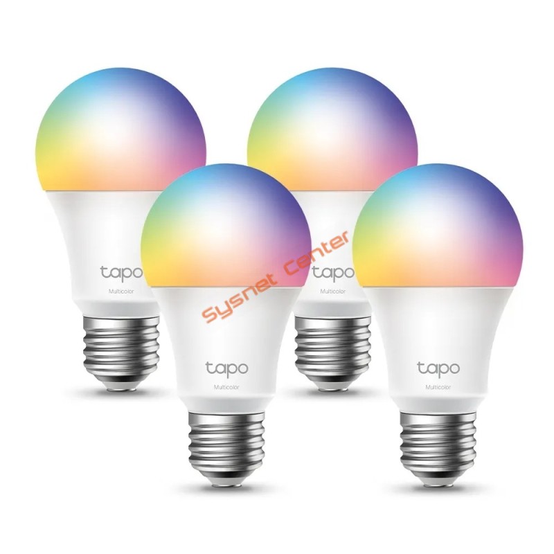 TP-LINK Tapo L530E (4-Pack) Smart Wi-Fi Light Bulb, Multicolor 16 ล้านเฉดสี