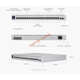 USW-Enterprise-24-PoE Ubiquiti Unifi Switch L3-Managed Multi-Gigabit POE Switch 24 Port