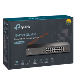 TL-SG1016D TP-LINK Gigabit Switch Desktop/Rackmount 16 port Gigabit