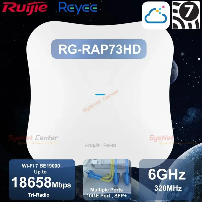 RG-RAP73HD Reyee Wi-Fi 7 Tri-Radio 2.4/5/6GHz Ceiling Access Point