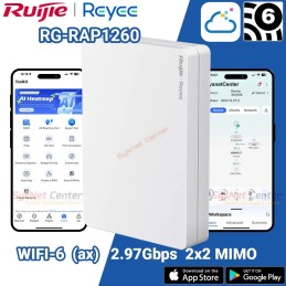 RG-RAP1260 Reyee Wi-Fi 6 AX3000 Dual-Band Wall Plate Access Point