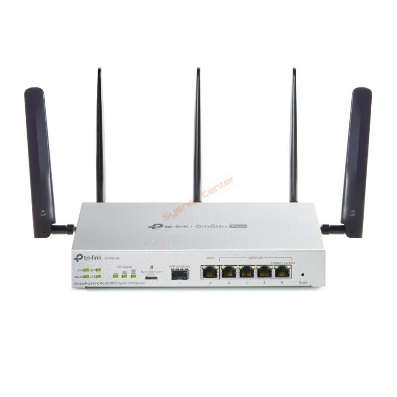 G36W-4G TP-Link Omada Pro 4G+ Cat6 AX3000 Gigabit VPN Router