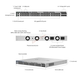 S6500-48G6XF TP-Link Omada Pro 48-Port L3 Managed Gigabit Switch