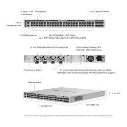 S6500-48MPP6Y TP-Link Omada Pro 48-Port L3 Managed Multi-Gig POE Switch