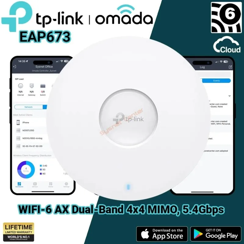 EAP673 TP-LINK AX5400 Ceiling Mount WiFi 6 Access Point