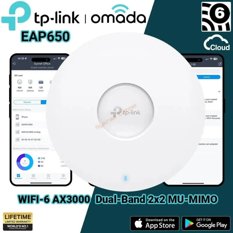 EAP650 TP-LINK AX3000 Ceiling Mount WiFi-6 Access Point