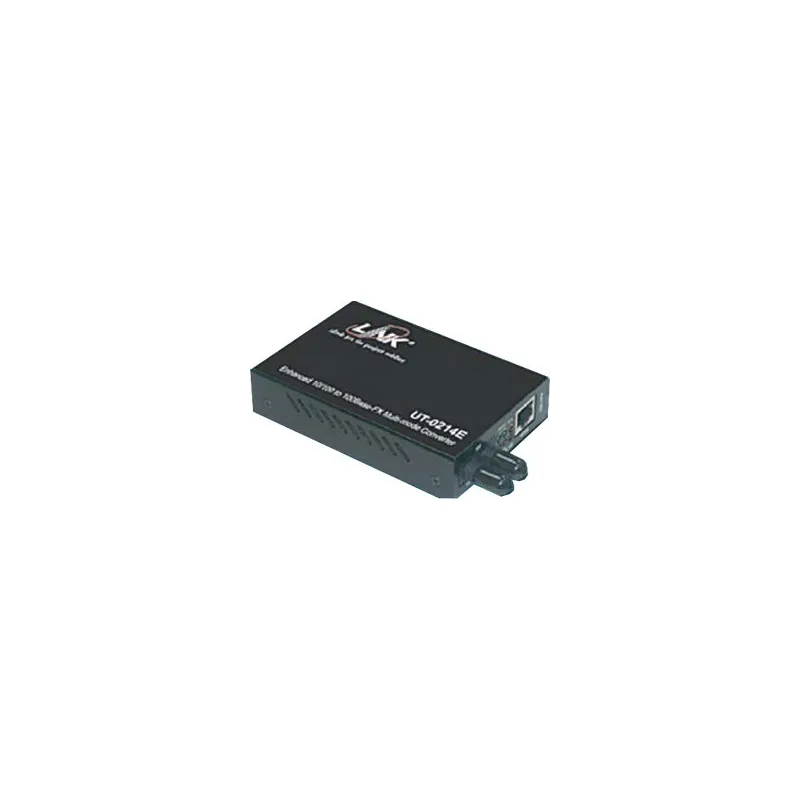 Link UT-0214E Media Converter แปลงสัญญาณจาก RJ-45 เป็นสาย Fiber Optic แบบ MultiMode หัวต่อแบบ ST ระยะทาง 2 กิโลเมตร