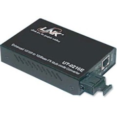 Link Link UT-0216E Media Converter แปลงสัญญาณจาก RJ-45 เป็นสาย Fiber Optic แบบ MultiMode หัวต่อแบบ SC ระยะทาง 2 กิโลเมตร