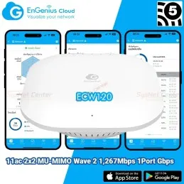 ECW120 EnGenius Cloud Managed 11ac Wave 2 Wireless Indoor Access Point 1.2Gbps