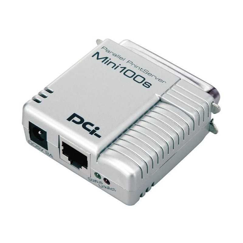 PCI Mini100s Parallel Port 10/100Mbps Print Server