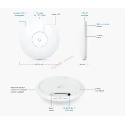 U7-Pro-Max Ubiquiti UniFi 7 Pro MAX Access Point Wi-Fi 7 Tri-Band 4x4, 9.3Gbps