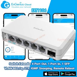 EXT1106 EnGenius L2-Cloud Managed Switch Extender 4 Port