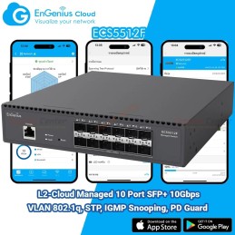 ECS5512F EnGenius Cloud Managed Switch 12 Port SFP+