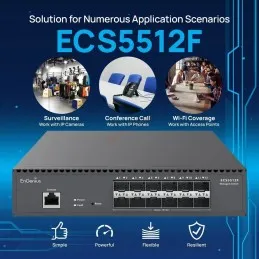 ECS5512F EnGenius Cloud Managed Switch 12 Port SFP+