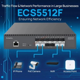 ECS5512F EnGenius Cloud Managed Switch 12 Port SFP+