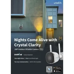 Uho-B2R-M2F3 Uniarch IP-Camera WIFI 2MP, Lens 2.8mm, Mic/Speaker, ติดตั้งนอกอาคาร