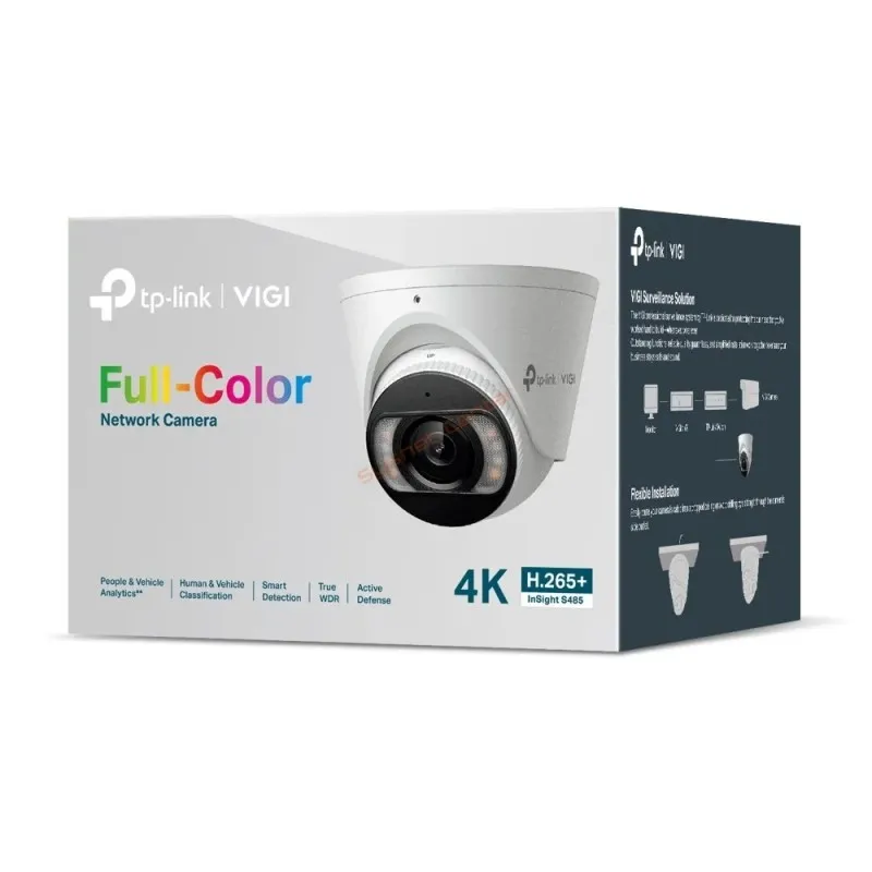 VIGI InSight S485 TP-Link VIGI 8MP Full-Color Turret Network Camera