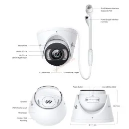 VIGI Insight S455 TP-Link VIGI 5MP Full-Color Turret Network Camera