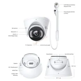 VIGI Insight S445 TP-Link VIGI 4MP Full-Color Turret Network Camera