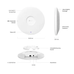 EAP772 TP-LINK BE9300 Ceiling Mount Tri-Band Wi-Fi 7 Access Point