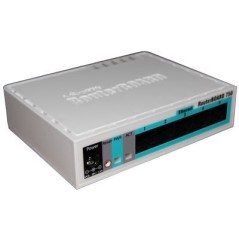 MikroTIK Mikrotik RouterBoard RB-750 ROS Level 4 Switch 5 port 10/100Mbps พร้อม Case แบบ พลาสติก