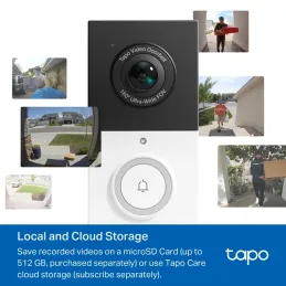 Tapo D210 Video Doorbell Camera กริ่งพร้อมกล้องไร้สาย 3MP