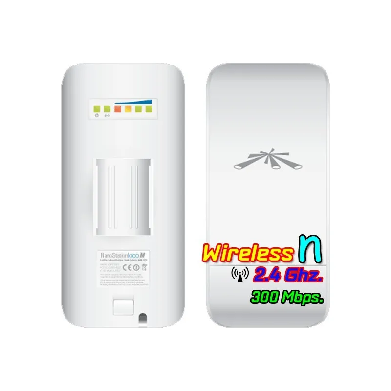 Ubiquiti NanoStation Loco M2 Access Point Outdoor 2.4GHz 150Mbps พร้อม POE ในชุด