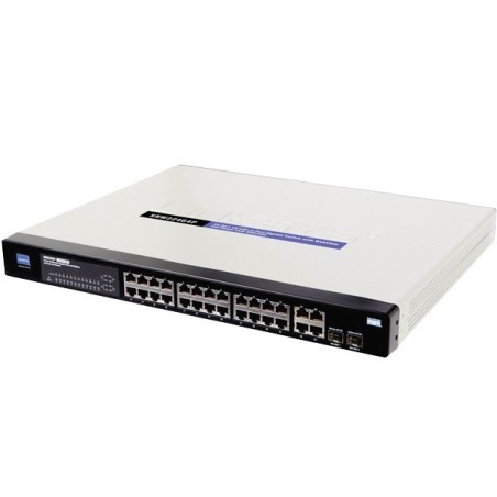 Switch Cisco SRW224G4P-K9 Managed Switch 24 Port 10/100Mbps และ 4 Port Gigabit, 2-Port Mini-GBIC WebView รองรับ POE