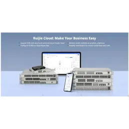 RG-NBS3200-24GT4XS-P-V2 Reyee L2 Cloud Managed POE Switch 24 Port Gigabit 370W