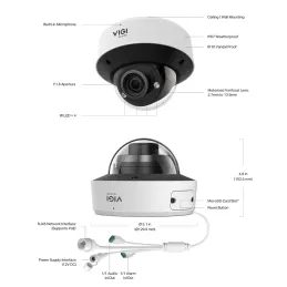 InSight S245Zi VIGI TP-Link 4MP Outdoor IR Motorized Varifocal Dome Network Camera