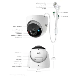 Insight S485Pi VIGI 8MP IR Panoramic Turret Network Camera 180องศา