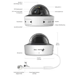 InSight S285 TP-Link VIGI 8MP Full-Color Dome Network Camera