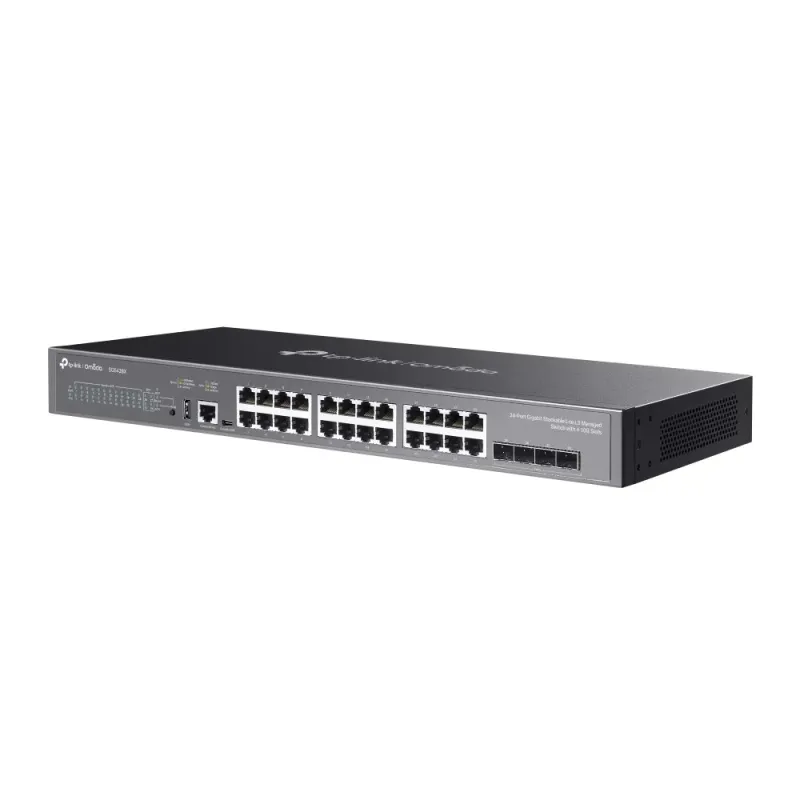 SG5428X TP-LINK Omada 24-Port Gigabit Stackable L3 Managed Switch SG5428X TP-LINK Omada 24-Port Gigabit Stackable L3 Managed Switch