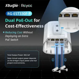 RG-EST330F-P Reyee Wireless Bridge 5GHz ac รองรับจ่ายไฟ POE-Out