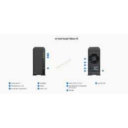 Synology DS124 NAS Network Attatch Storage ขนาด 1Bay Ram 1GB DDR4