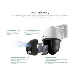 C540S TP-Link VIGI 4MP Outdoor ColorPro Night Vision Pan Tilt Network Camera