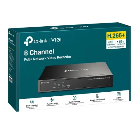 VIGI NVR1008H-8P NVR 8 Channel PoE+ Network Video Recorder