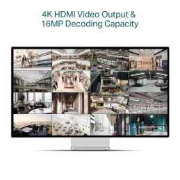 VIGI NVR2016H-16P NVR 16 Channel PoE+ Network Video Recorder