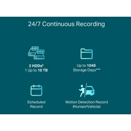 VIGI NVR2016H-16P NVR 16 Channel PoE+ Network Video Recorder
