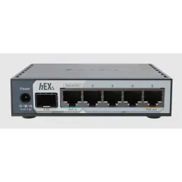 Mikrotik Router hEX S (E60iUG) 2025 ROS Lv4, CPU ARM EN7562CT 950MHz RAM 512MB